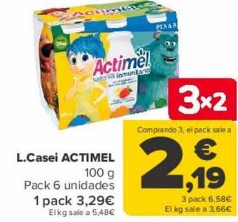 Carrefour L.casei actimel oferta