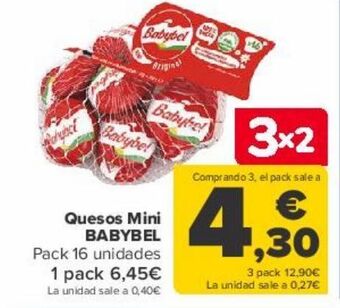 Carrefour Quesos mini babybel oferta