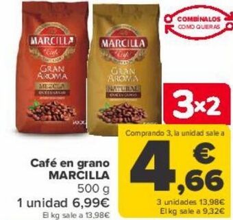 Carrefour Café en grano marcilla oferta