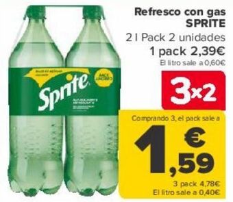 Carrefour Refresco con gas sprite oferta