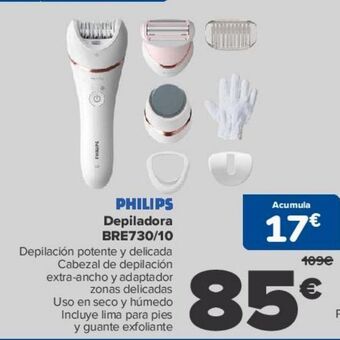 Carrefour Philips depiladora bre730/10 oferta