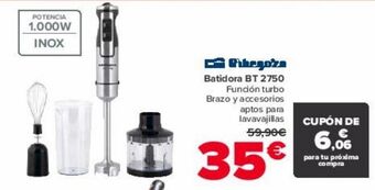 Carrefour Orbegozo batidora bt 2750 oferta