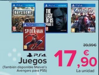 Carrefour Ps4 juegos oferta