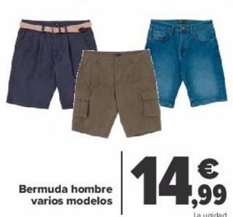 Carrefour Bermuda hombre varios modelos oferta