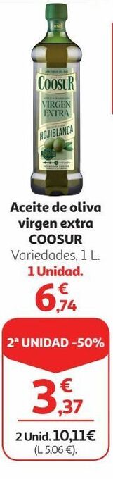 Alcampo Aceite de oliva coosur oferta