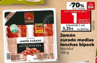 Maxi Dia Jamón curado navidul oferta
