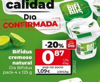 Maxi Dia Yogur bífidus dia oferta