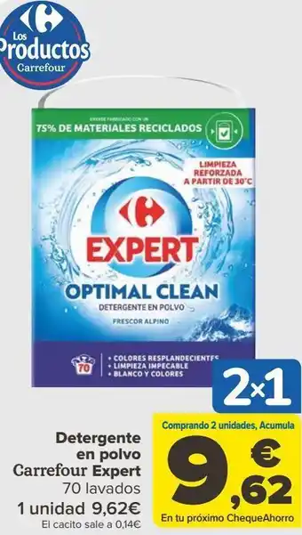 Carrefour Detergente en polvo carrefour expert oferta