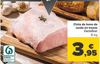 Carrefour Cinta de lomo de cerdo en trozos carrefour oferta