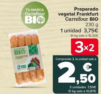 Carrefour Preparado vegetal frankfurt carrefour bio oferta