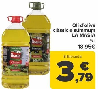Carrefour Aceite de oliva clásico o sumum la masía oferta