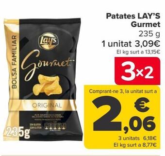 Carrefour Patatas lay's gourmet oferta