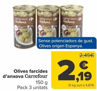 Carrefour Aceitunas rellenas de anchoa carrefour oferta