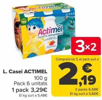 Carrefour L.casei actimel oferta