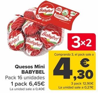 Carrefour Quesos mini babybel oferta