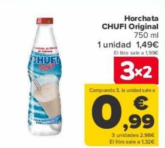 Carrefour Horchata chufi original oferta