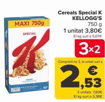 Carrefour Cereales special k kellogg's oferta