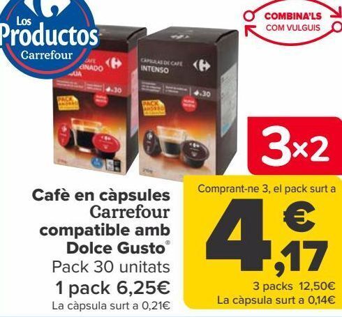 Promo Capsulas Nescafe Dolce Gusto Espresso 3x2 Febo - FEBO