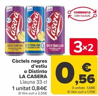Carrefour Tintos de verano o distinto la casera oferta