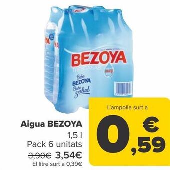 Carrefour Agua bezoya oferta
