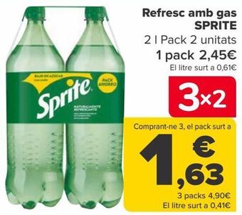 Carrefour Refresco con gas sprite oferta
