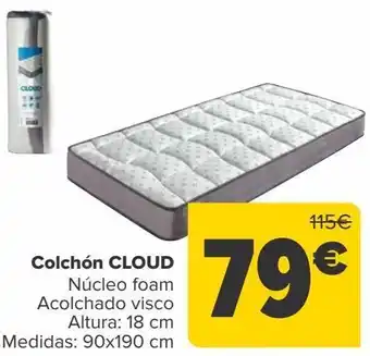 Carrefour Colchón cloud oferta