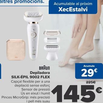 Carrefour Braun depilador silk epil 9002 flex oferta