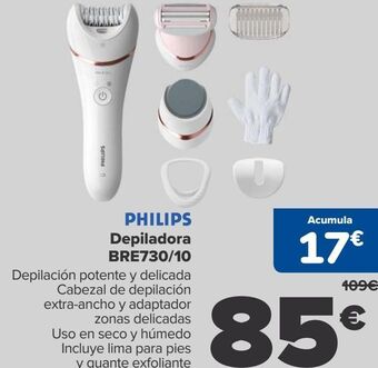 Carrefour Philips depiladora bre730/10 oferta