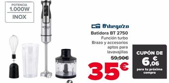 Carrefour Orbegozo batidora bt 2750 oferta