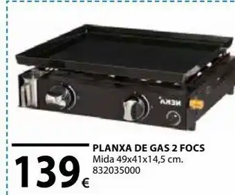 Fes Més Plancha de gas 2 focs oferta