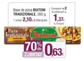 Condis Buitoni Tradizionale Base de Pizza 260 g oferta