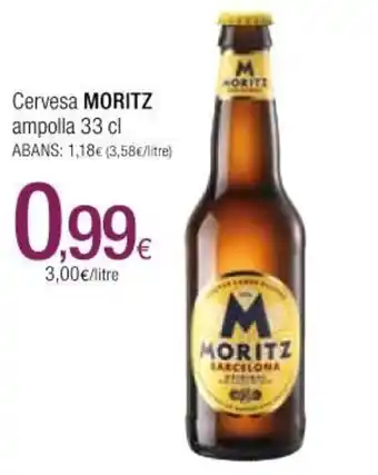 Condis Moritz Cervesa Ampolla 33 cl oferta