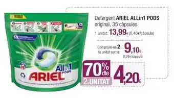 Condis Ariel All in 1 PODS Detergente Originak 35 Càpsules oferta