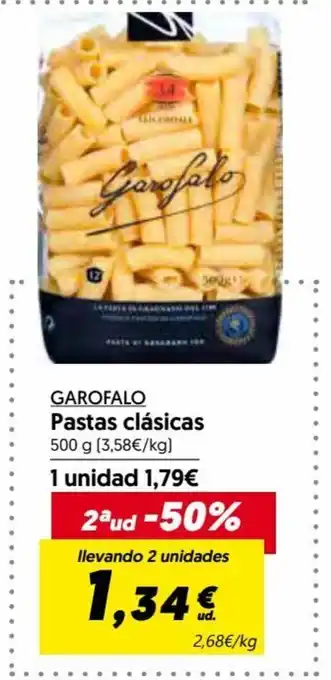Hiper Usera Garofalo Pasta Clásicas 500 g Llevando 2 Unidades oferta