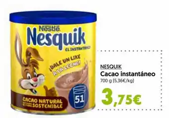 Hiper Usera Nesquik Cacao Instantáneo 700g oferta