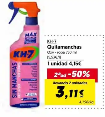 Hiper Usera Kh-7 Quitamanchas Oxy-ropa 750 ml oferta