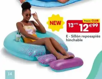 GiFi Sillón reposapiés hinchable oferta