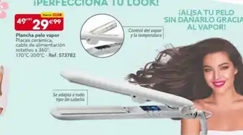 GiFi Plancha pelo vapor Placas cerámica, cable de alimentación rotativo a 360°, 170°C-200°C - Ref. 573782 oferta