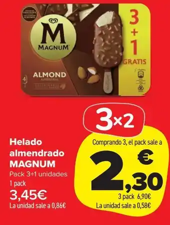 Carrefour Market Helado almendrado magnum oferta