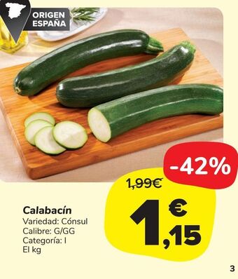 Carrefour Market Calabacín oferta