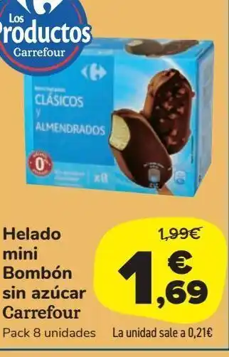 Carrefour Market Helado mini bombón sin azúcar carrefour oferta