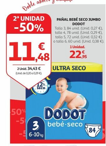 Alcampo Pañales dodot oferta