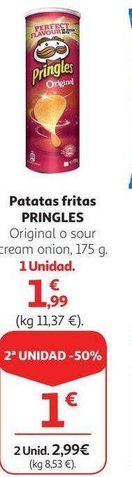 Alcampo Patatas fritas pringles oferta