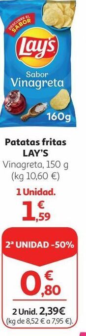 Alcampo Patatas fritas lay's oferta