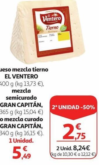 Alcampo Queso mezcla el ventero oferta