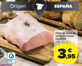 Carrefour Market Cinta de lomo de cerdo en trozos carrefour oferta
