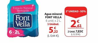 Alcampo Agua font vella oferta