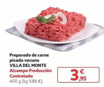 Alcampo Carne picada de vacuno villa del monte oferta