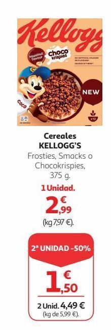 Alcampo Cereales kellogg's oferta