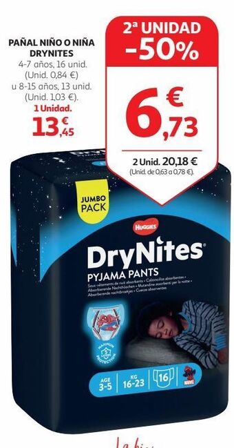 Alcampo Pañales huggies oferta